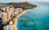 Waikiki Beach mit Diamond Head