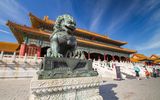 Chinesischer Wächterlöwe Verbotene Stadt