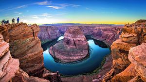 Horseshoe Bend bei Sonnenuntergang