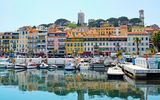 Cannes, Blick auf Hafen und Altstadt