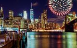 Feuerwerk über New York