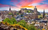 Sonnenuntergang über Edinburgh 