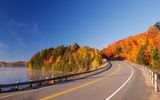 Straße in den Algonquin Provincial Park