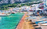 Boote an der Marina von Capri