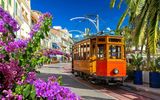 Mallorca, historische Straßenbahn in Port de Soller