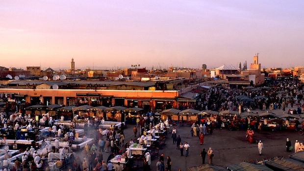 zentraler Marktplatz von Marrakesch