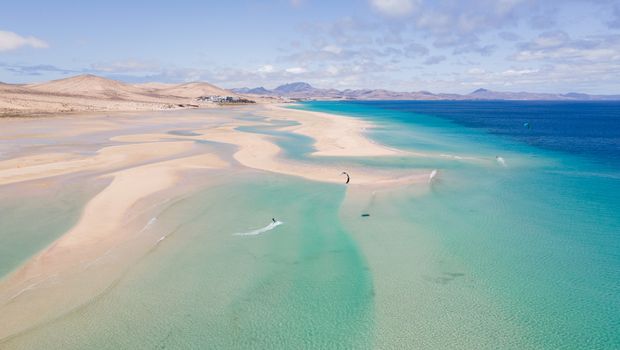 Sotavento beach in Costa Calma auf Fuerteventura