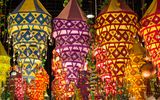 Bunte chinesische Laternen in Peking