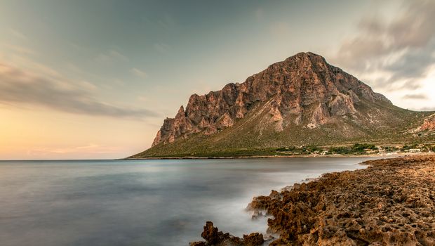 Blick auf Monte Cofano Sizilien