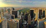 Blick vom Top of the Rock bei Sonnenuntergang