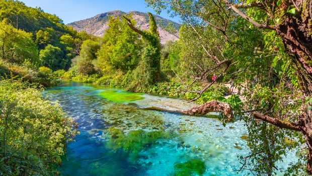Blue eye spring near Sarande