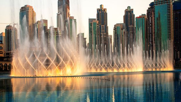 Fontänen der Dubai Mall