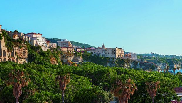 Tropea mit Blick auf das Tyrrhenische Meer