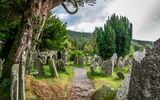 Tombstones in Glendalough