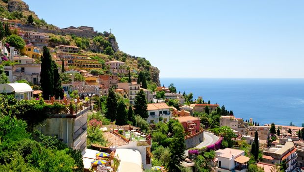 Blick auf Taormina