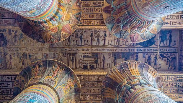 Innenansicht Kom Ombo Tempel
