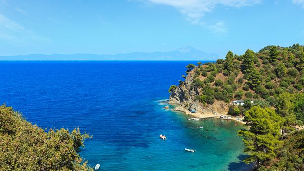 Chalkidiki, Blick auf die Küste