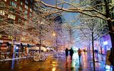 Schneefall in New York