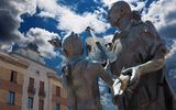 Cremona, Bronzestatue von Antonio Stradivari