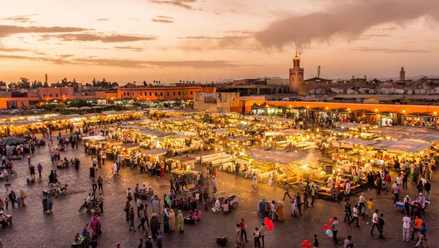 Platz Djemaa El Fna in Marrakesch