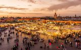 Platz Djemaa El Fna in Marrakesch